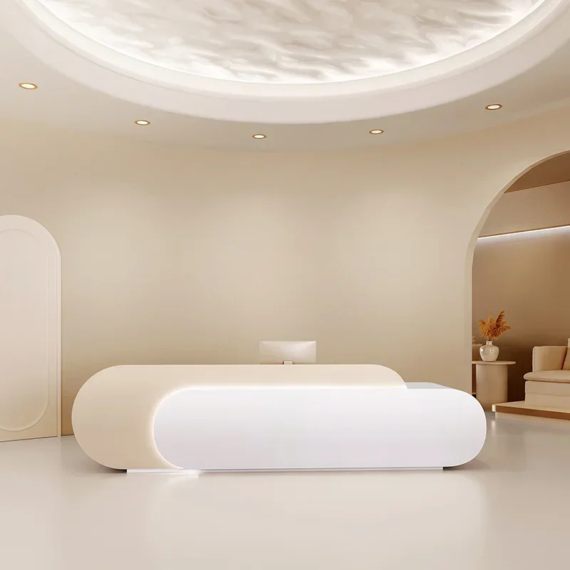 Office Furniture Store - Cream Style Beauty Salon Reception Desks