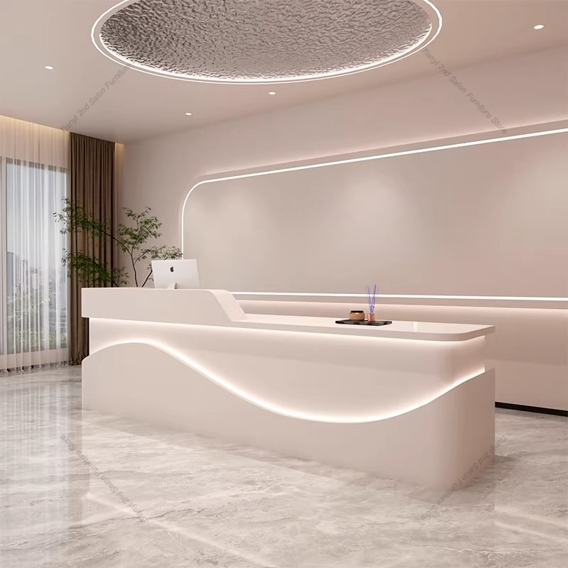Office Furniture Store - Nordic High-End Beauty Salon Cashier Counter