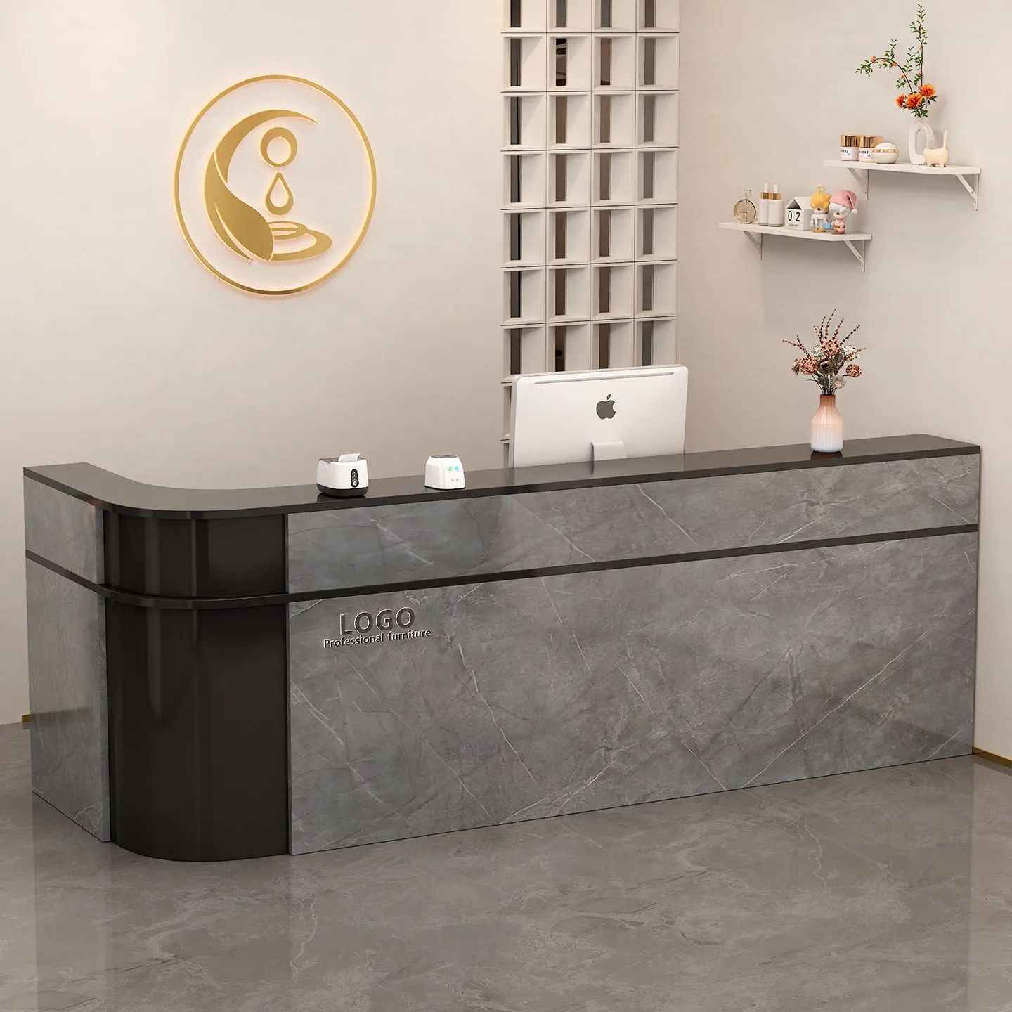 Office Furniture Store - Store Trade Crate Reception Desk Business