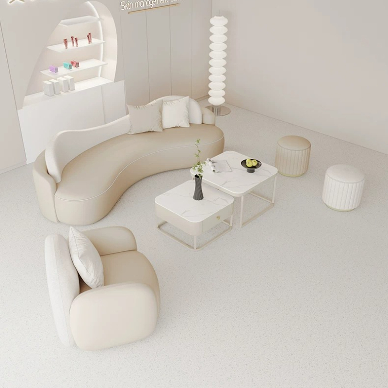 Office Furniture Store - Nordic Cream Style Beauty Salon Reception