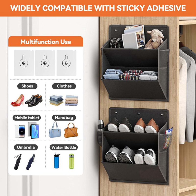 2 Pack RV Shoe Storage with St - огляд і ціна Wall Organizer Pocket