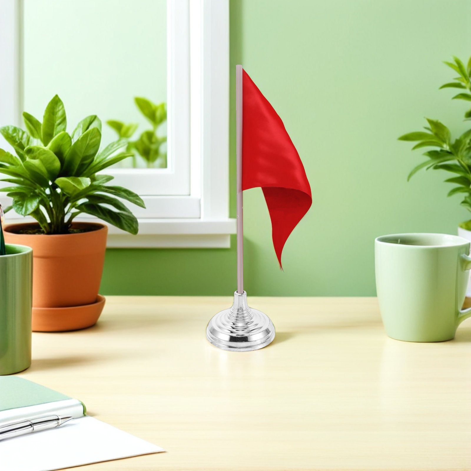 12Pcs Silver Mini Desk Flag St - огляд і ціна Office Furniture Ideas