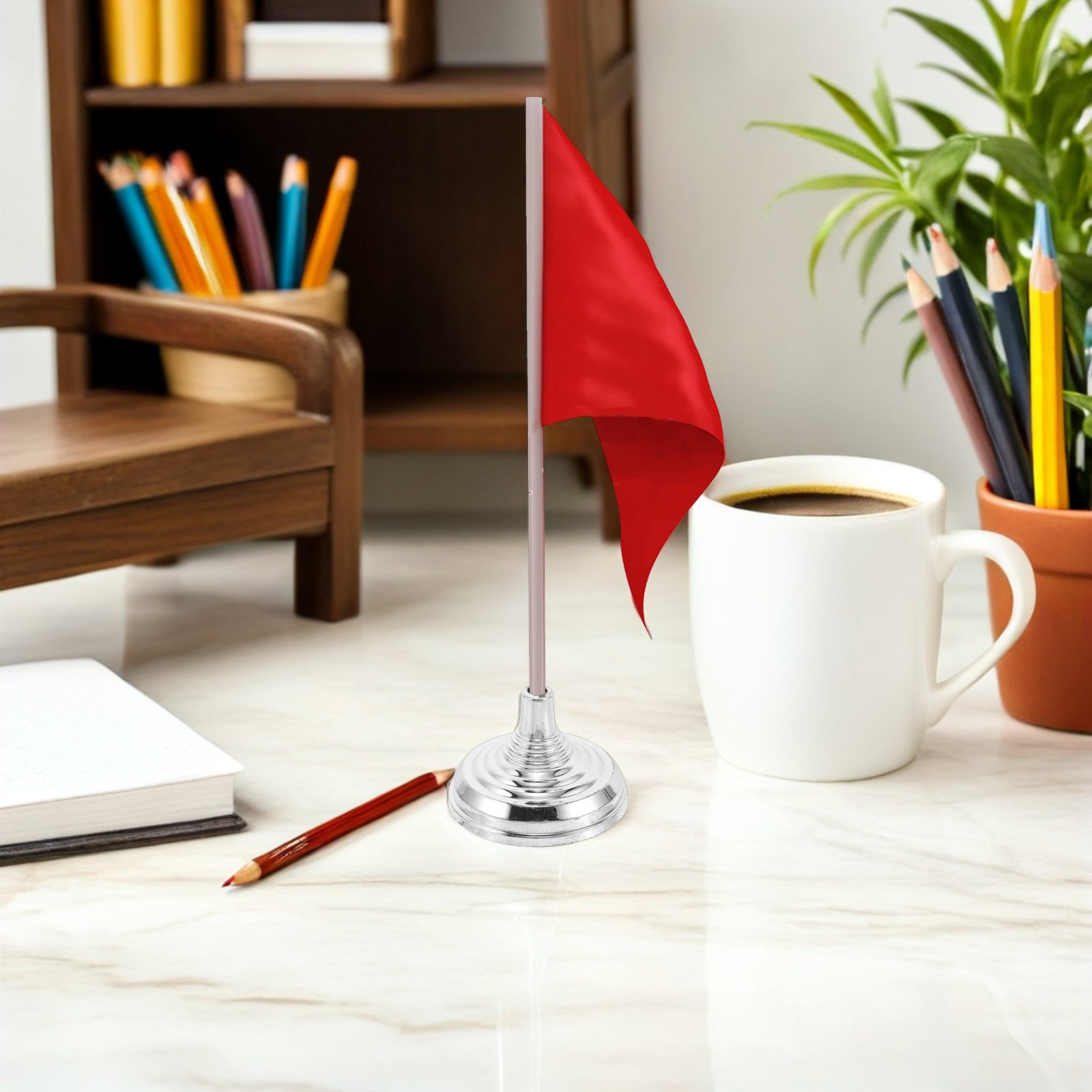 12Pcs Silver Mini Desk Flag St - огляд і ціна Office Furniture Ideas