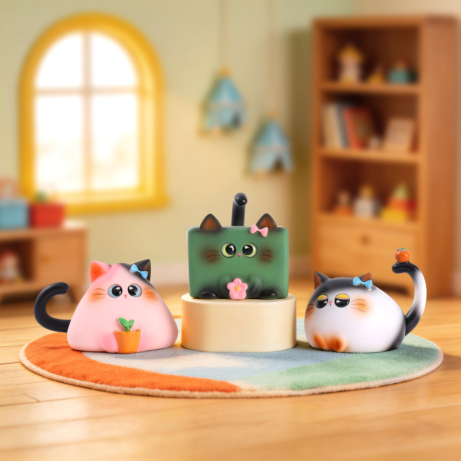 Blind Box Cat Figurine Resin C - огляд і ціна Office Furniture Ideas