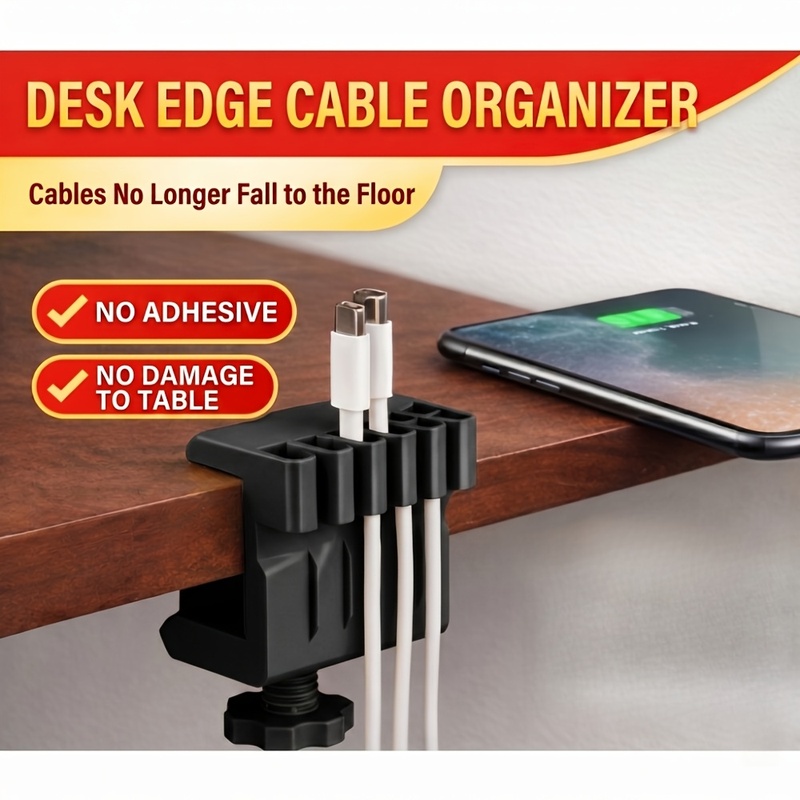3 desktop cable manager clips  - огляд і ціна Office Furniture Ideas