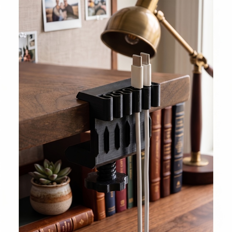3 desktop cable manager clips  - огляд і ціна Office Furniture Ideas