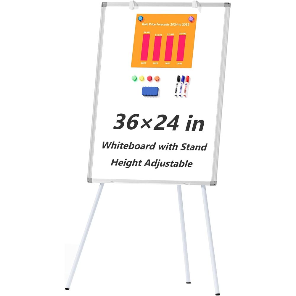 Large Whiteboard Easel with St - огляд і ціна Whiteboard Easel Tripod