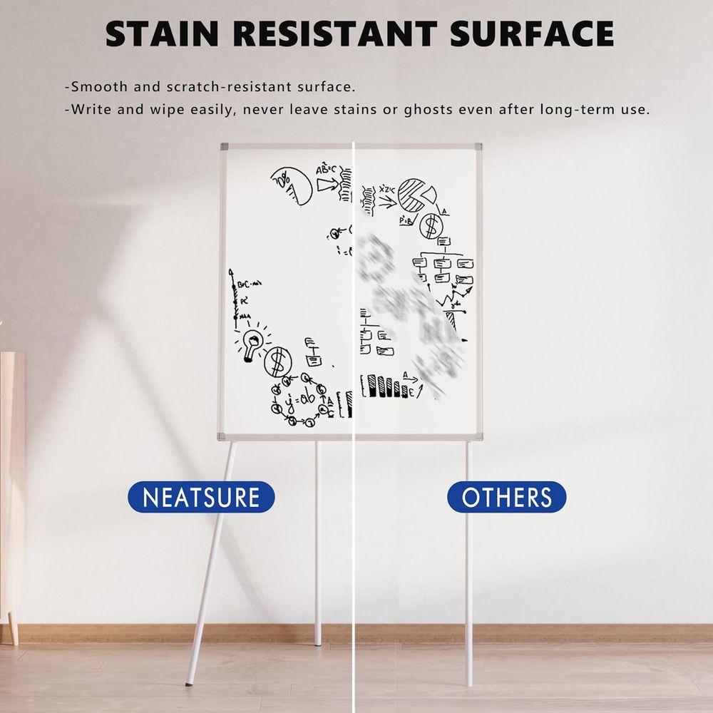 Large Whiteboard Easel with St - огляд і ціна Whiteboard Easel Tripod