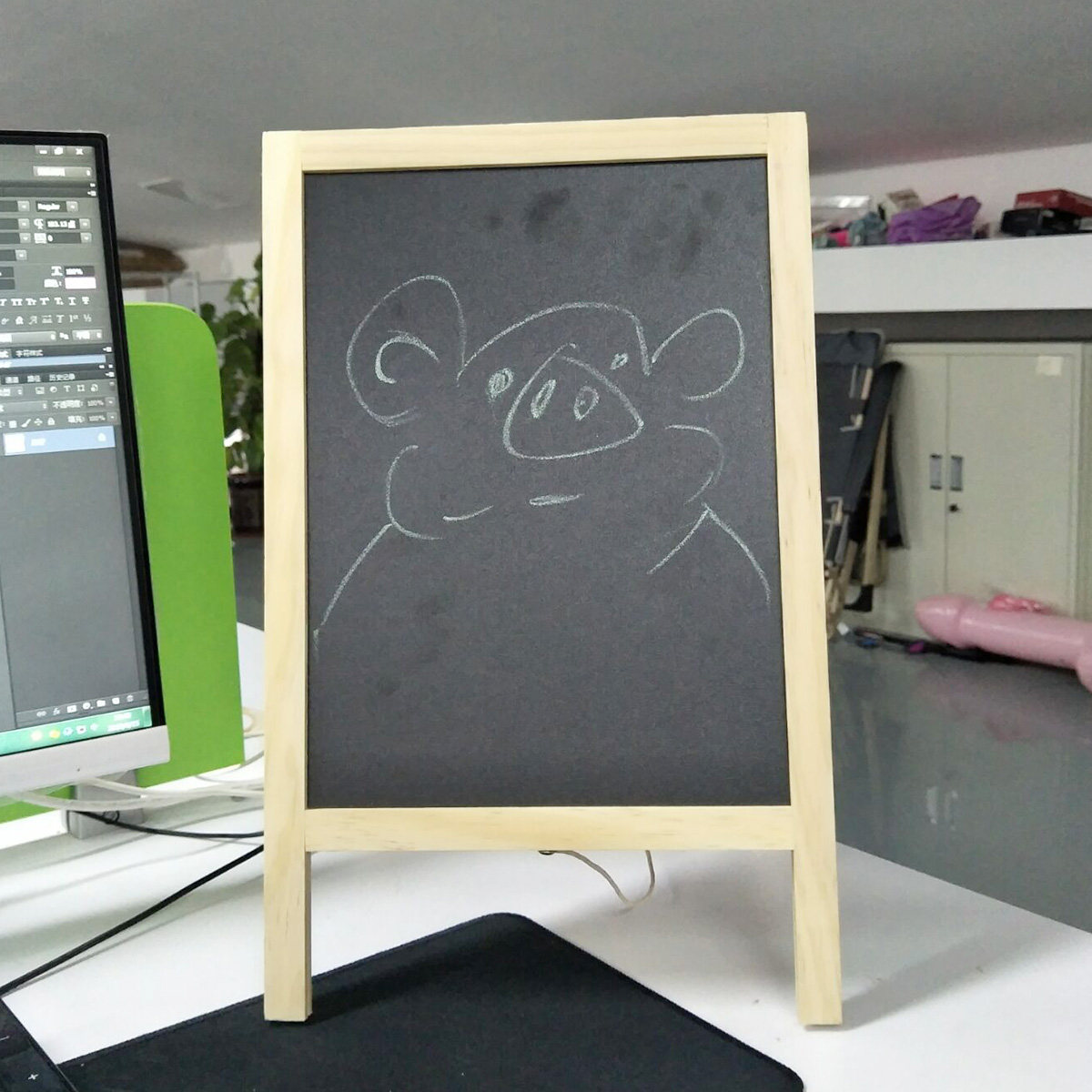 1Set Bar Counter Blackboard Ea - огляд і ціна Whiteboard Easel Tripod