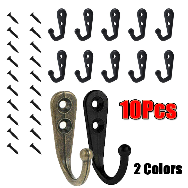 10Pcs Wall Mounted Coat Hanger - огляд і ціна Wall Organizer Pocket