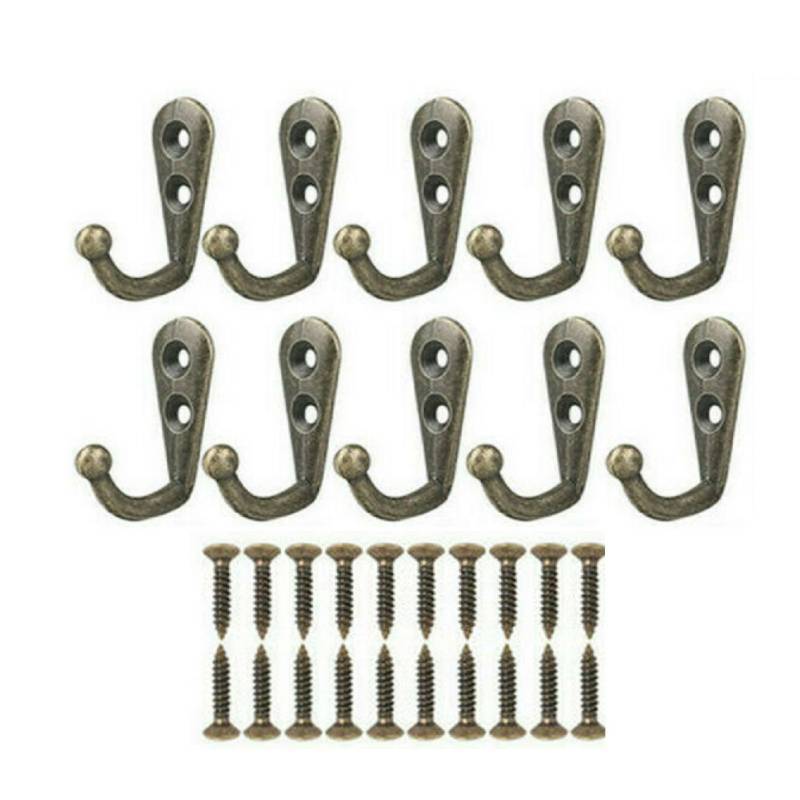10Pcs Wall Mounted Coat Hanger - огляд і ціна Wall Organizer Pocket