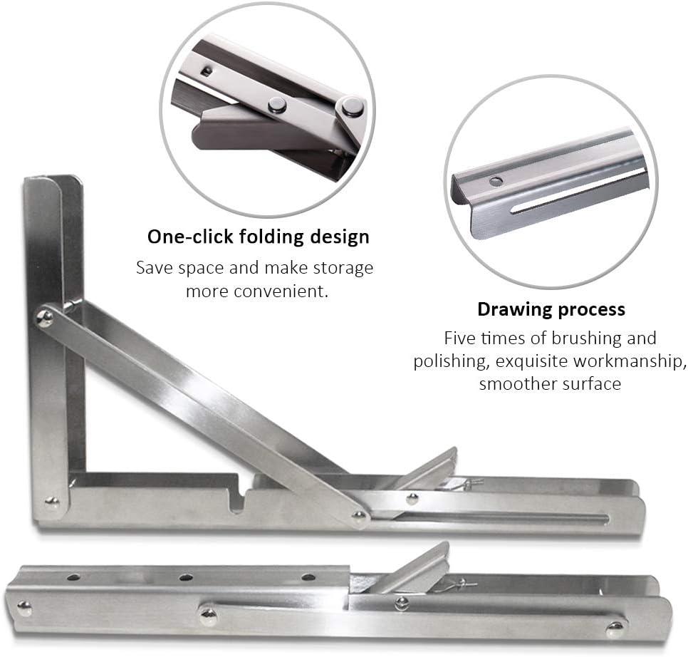 2PCS Folding Bracket for Shelf - огляд і ціна Wall Mounted Desk Fold