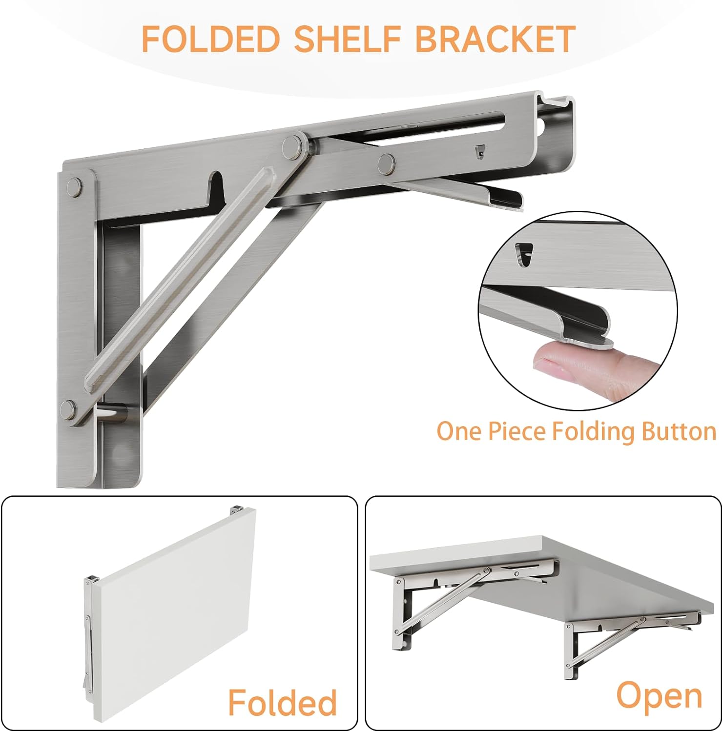 2PCS Folding Bracket for Shelf - огляд і ціна Wall Mounted Desk Fold